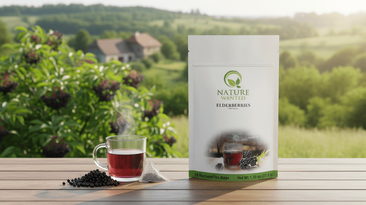 Nature Wanted Elderberry Tea box front view